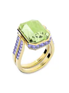 SWAROVSKI Women Gold-Plated ORBITA Finger Ring