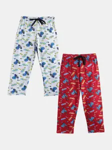 Leading Lady Girls Pack Of 2 Printed Pure Cotton Lounge Pants