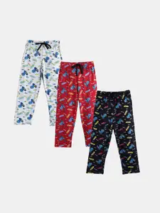 Leading Lady Girls Pack of 3 Printed Pure Cotton Lounge Pants