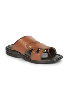 Liberty Men Tan Slip-On Sandals