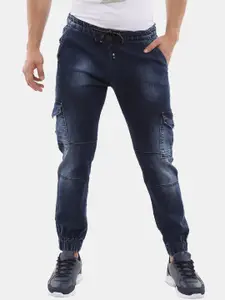 V-Mart Men Blue Jogger Heavy Fade Jeans