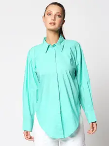 Remanika Women Green Comfort Casual Shirt