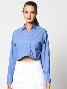 Remanika Women Blue Comfort Casual Shirt