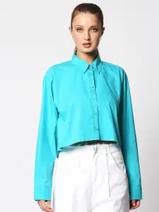 Remanika Women Green Comfort Casual Shirt