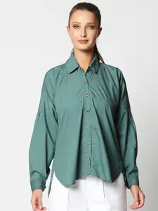 Remanika Women Green Comfort Casual Shirt