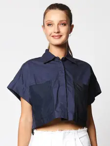 Remanika Women Blue Comfort Casual Shirt