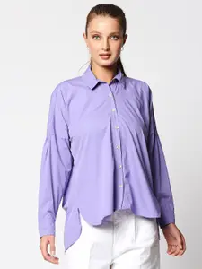 Remanika Women Purple Comfort Casual Shirt