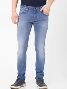 Celio Men Blue Straight Fit Heavy Fade Jeans