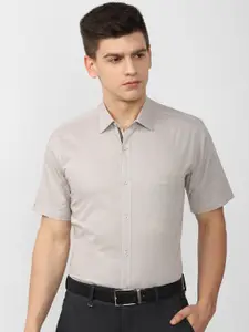 Van Heusen Men Beige Printed Formal Shirt