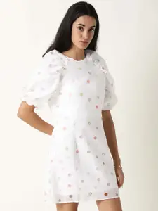 RAREISM White A-Line Dress