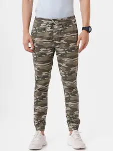 WROGN  Men Olive Camouflage Printed Joggers