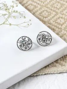 TEEJH Set Of 2 Pairs Of Oxidised Silver-Plated Silver Toe Rings