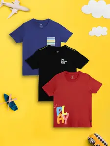 XY Life Boys Pack Of 3 Playmate Super Combed Cotton T-shirt
