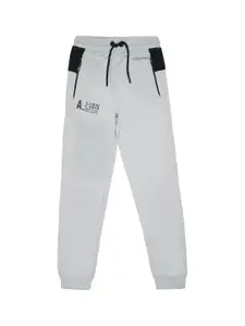 Alan Jones Boys Grey Solid Track Pants