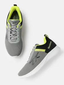 Reebok Men Grey & Black Colourblocked Emergo Running Shoes