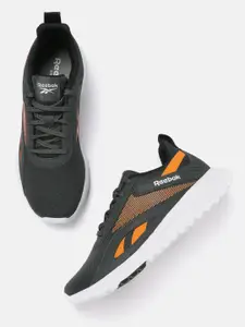 Reebok Men Grey Woven Design Conclave Runner Running Shoes