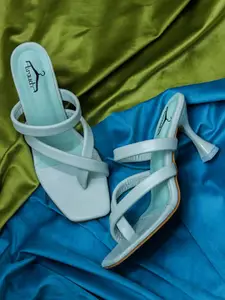 Brauch Sea Green Block Pumps with Bows