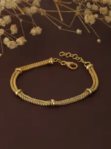 Carlton London Women Gold-Plated Multistrand Bracelet