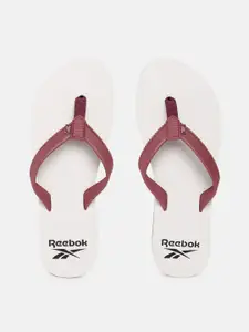 Reebok Women Brand Logo Printed Detail Thong Flip-Flops