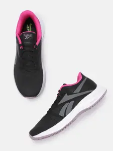 Reebok Women Black Woven Design Runner 5.0 Running Shoes