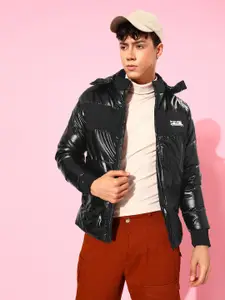 The Roadster Life Co. Men Mock Collar Hooded Puffer Jacket