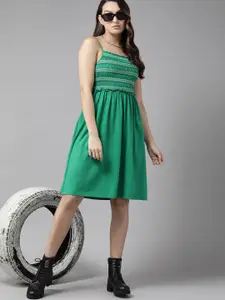 The Roadster Lifestyle Co. Smocked A-Line Dress