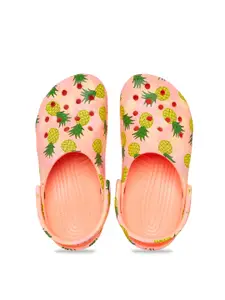 Crocs Women Pink & Green Clogs Sandals