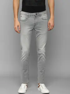 Louis Philippe Jeans Men Grey Heavy Fade Jeans