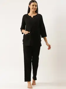 Bannos Swagger Women Black Night suit