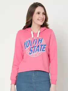 Vero Moda Women Pink Printed Sweatshirt