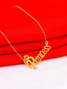 Fashion Frill Gold-Plated Princess Necklace