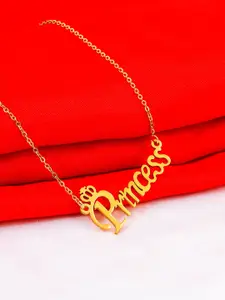Fashion Frill Gold-Plated Princess Necklace