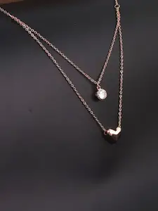 Fashion Frill Gold-Toned Gold-Plated Necklace