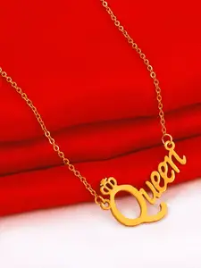 Fashion Frill Gold-Toned Gold-Plated Necklace