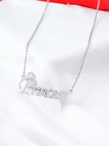 Fashion Frill Silver-Toned Silver-Plated Necklace