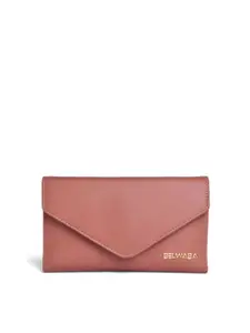 Belwaba Women Pink PU Three Fold Wallet