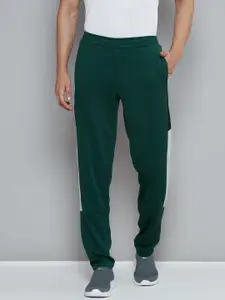 Alcis Men Green Solid Slim Fit Running Track Pants