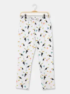 Rosaline by Zivame Girls Multicolored Printed Cotton Lounge Pants