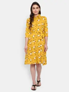 V-Mart Yellow Floral Dress