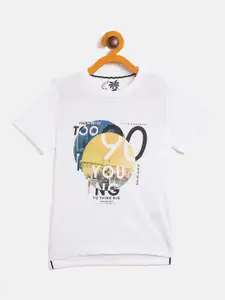 Duke Boys White Typography Printed T-shirt