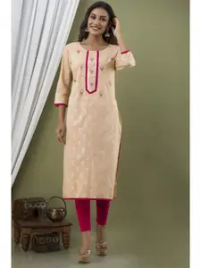 JAIPUR FASHION MODE Women Beige Floral Printed Kurta