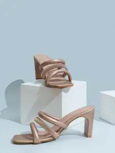 Shezone Rose Gold Block Heels