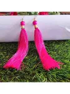 RICH AND FAMOUS Pink Contemporary Drop Earrings
