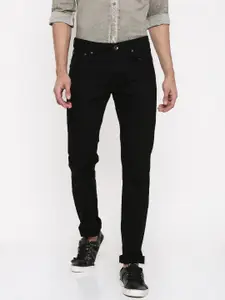Pepe Jeans Men Black Slim Fit Low-Rise Clean Look Stretchable Jeans
