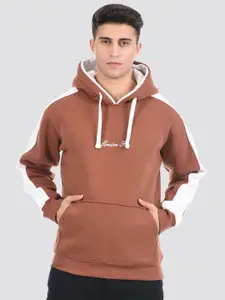 LONDON FOG Men Brown Hooded Sweatshirt