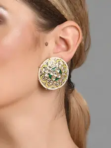 Fida Gold-Plated Contemporary Studs Earrings