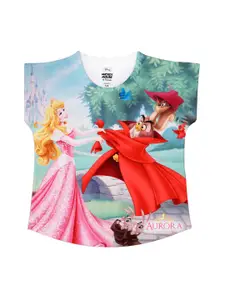 Disney by Wear Your Mind Girls Multicoloured Disney Princess Printed Top
