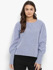 Athah Blue Striped Top