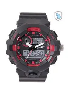 Sonata Men Analogue and Digital Watch NP77117PP04W