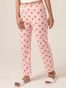 Soxytoes Women Pink Schitts Creek Printed Lounge Pants